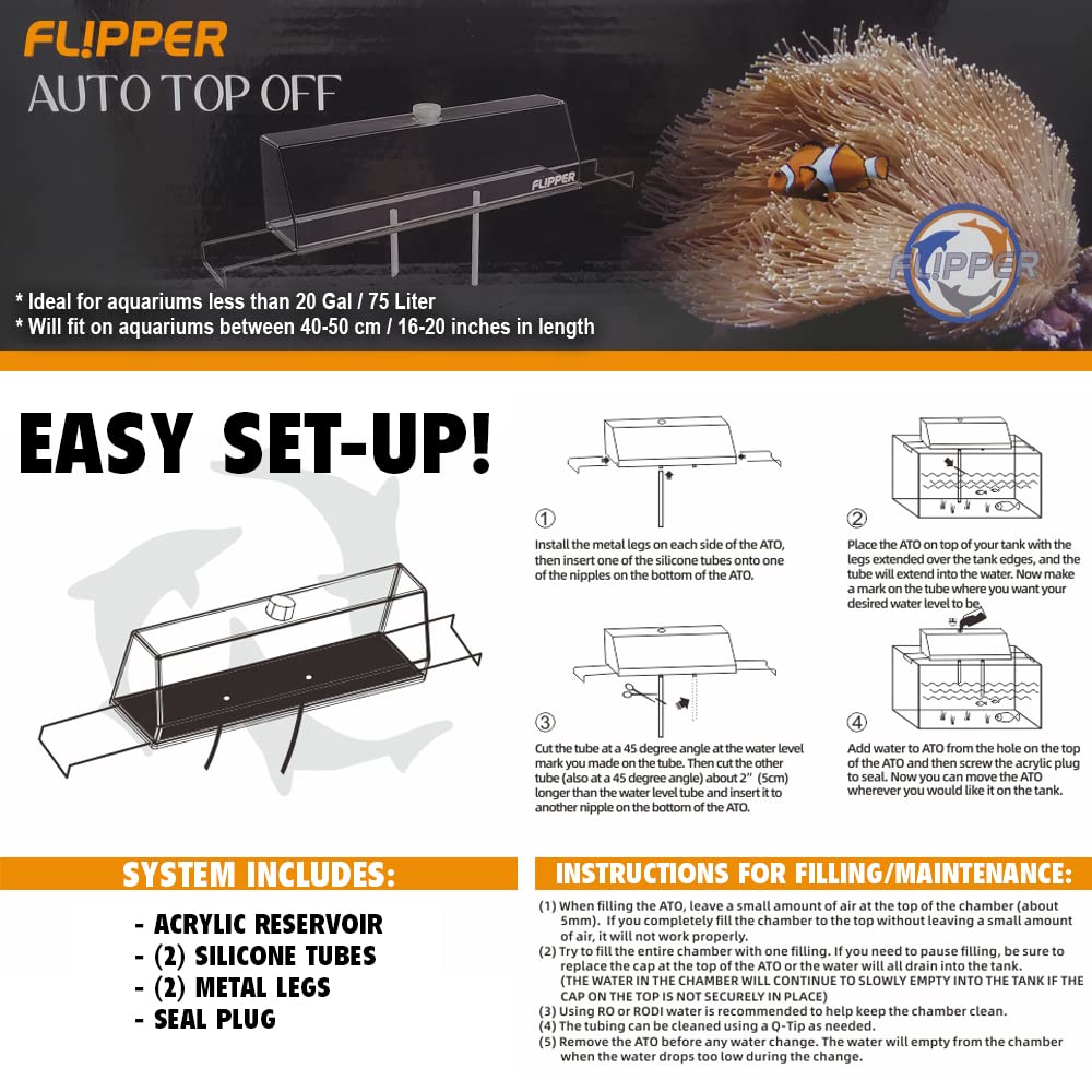 Flipper - Auto Top Off ( ATO ) Rezervoir - Manuel Su Tamamlama Rezervuarı