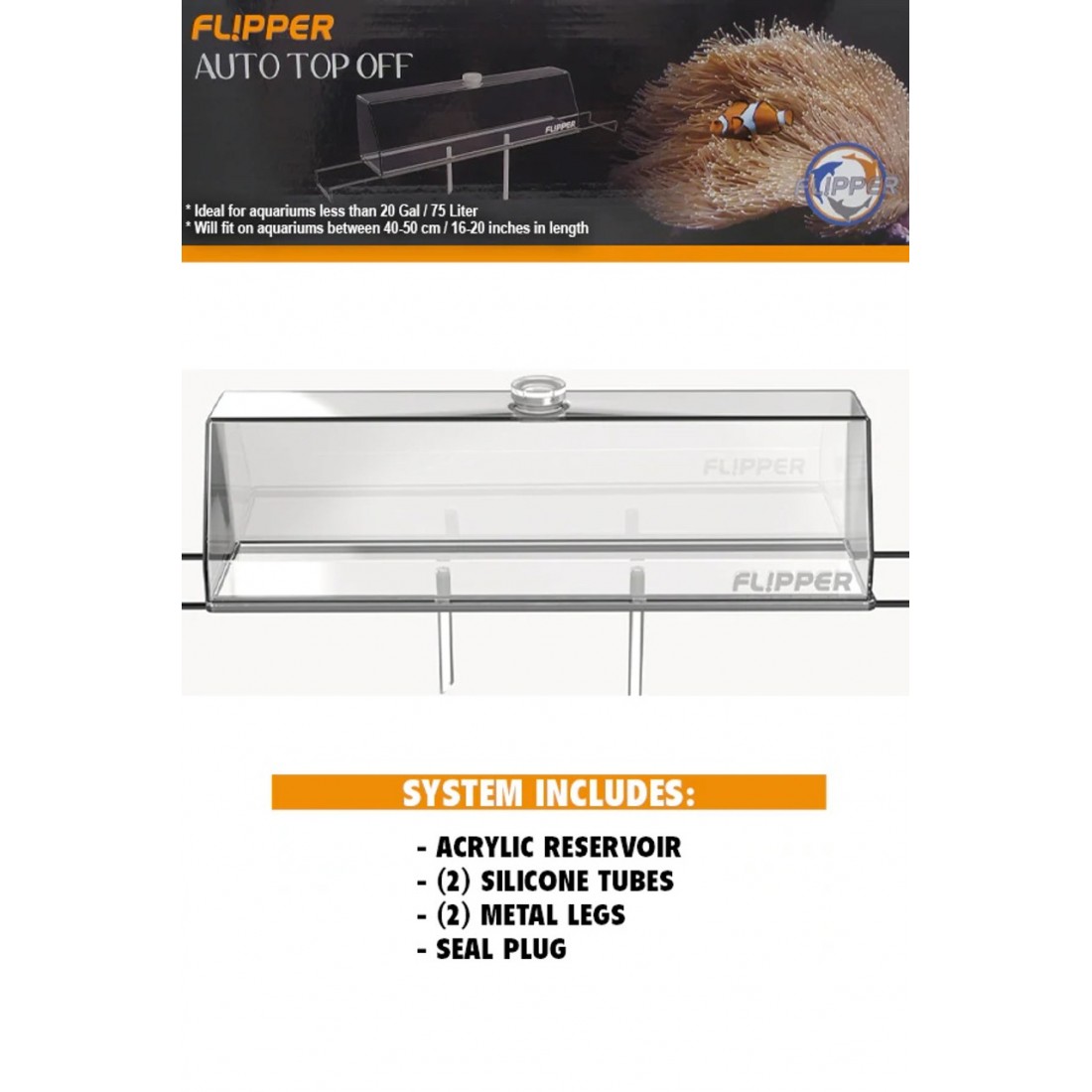 Flipper - Auto Top Off ( ATO ) Rezervoir - Manuel Su Tamamlama Rezervuarı