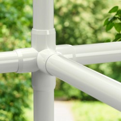 5 Yönlü Çapraz Bağlantılı Istavroz - Upvc - Beyaz