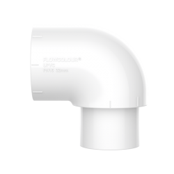 90 Derece Dirsek - Tek Musluklu Dirsek - uPVC - Beyaz