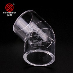 45 Derece Dirsek (SxS) - Clear - PMMA ( Akrilik )