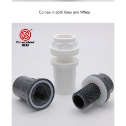 Geçiş Rakoru Düz ( Bulkhead ) - Beyaz
