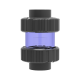 Spring Check Valve - Şeffaf, Gri - uPVC - ( Yaylı Kapak )