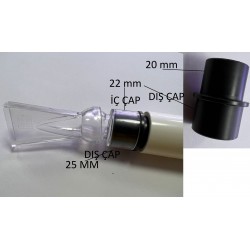 Ördek Gagası Su Çıkışı - 25mm/22mm (High Transparent Duck Billed Outlet) - Şeffaf