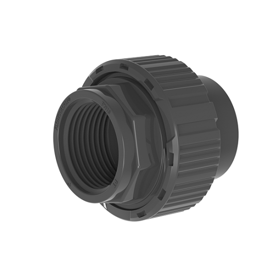 Rakor ( Union ) - Beyaz - uPVC - ( Tek Taraf Dişli )