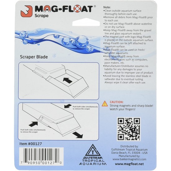 Mag Float - Replacement Scraper/Kazıyıcı ( 2'li Paket ) ( Small ve Medium İçin )