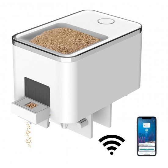 ZeoChem - Smart Automatic Fish Feeder -  Akıllı Otomatik Balık Yemleme Makinesi - Wifi