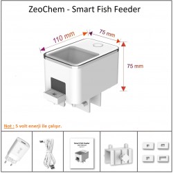 ZeoChem - Smart Automatic Fish Feeder -  Akıllı Otomatik Balık Yemleme Makinesi - Wifi